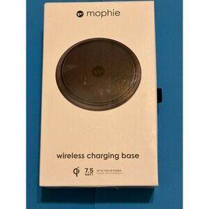 Mophie Wireless Charging Base 7.5 watt, Black, Power Adapter Includes Retail Box
